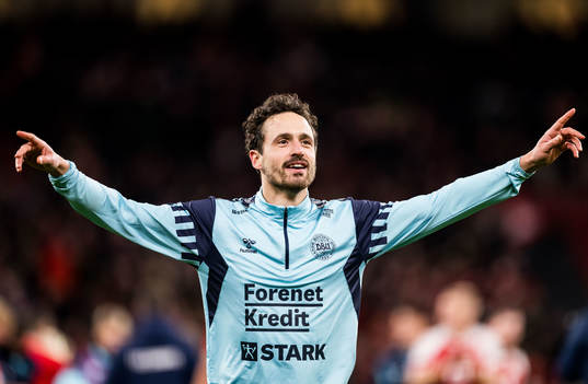 Thomas Delaney of Denmark celebrates