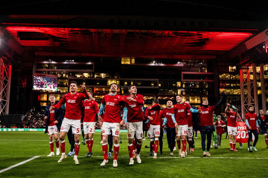 Joakim Mæhle, Thomas Delaney and Andreas Christensen of