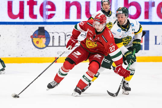 Moras Ludvig Levinsson och Björklövens Nicholas Schilkey