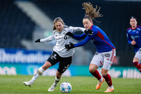 Cesilie Andreassen of Rosenborg and Janni Thomsen of
