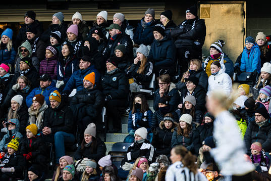 Spectators in the stands