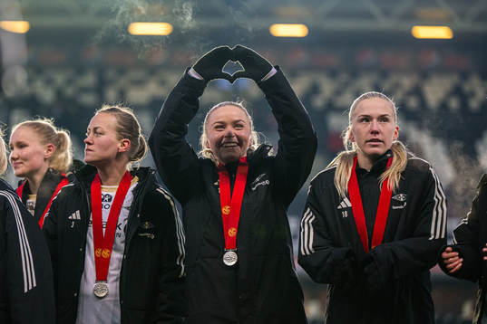 Anna Jøsendal of Rosenborg celebrates