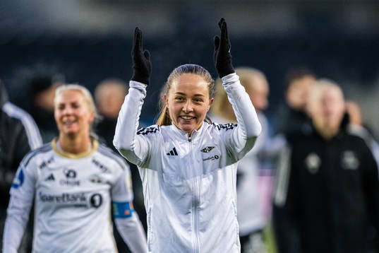 Camilla Linberg of Rosenborg celebrates