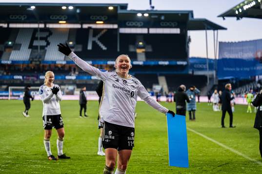 Anna Jøsendal of Rosenborg celebrates