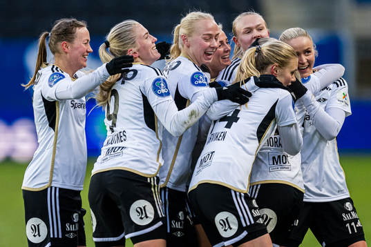Emilie Marie Joramo of Rosenborg celebrates with Emilie