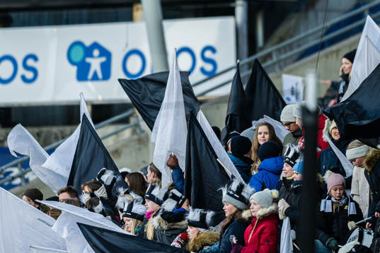 Spectators in the stands