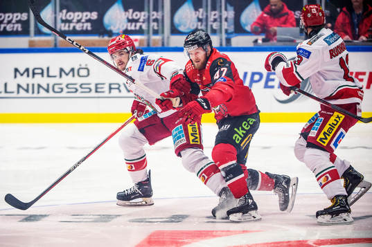 MoDos Daniel Brickley mot Malmö Redhawks Joakim Ryan