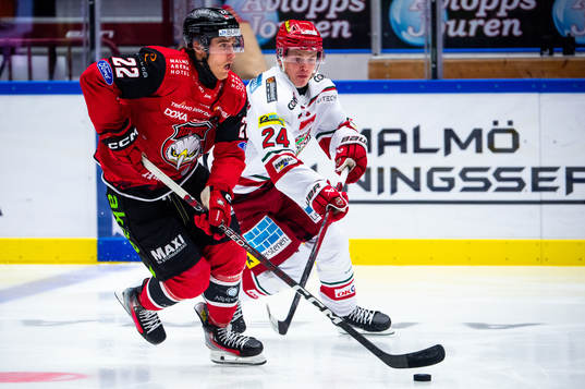 Malmö Redhawks Janne Kuokkanen och MoDos Erik Walli