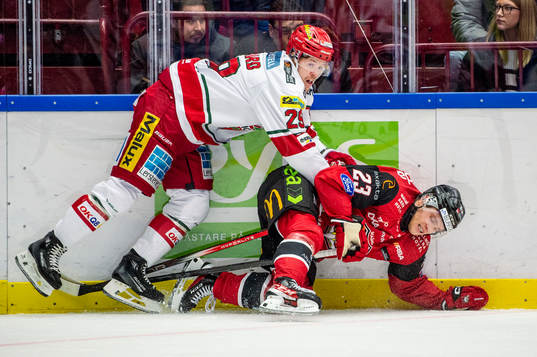 MoDos Mikkel Aagaard och Malmö Redhawks Christoffer