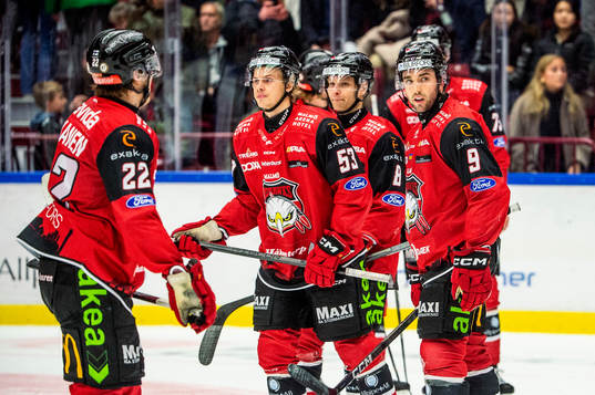 Malmö Redhawks spelare deppar