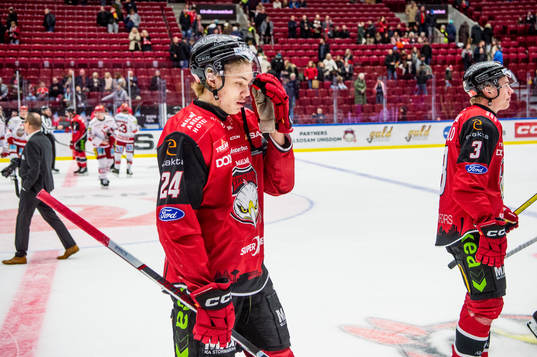 Malmö Redhawks Anton Wahlberg deppar
