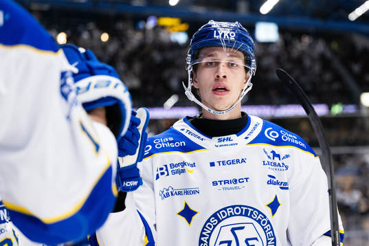 Leksands Lukas Vejdemo jublar
