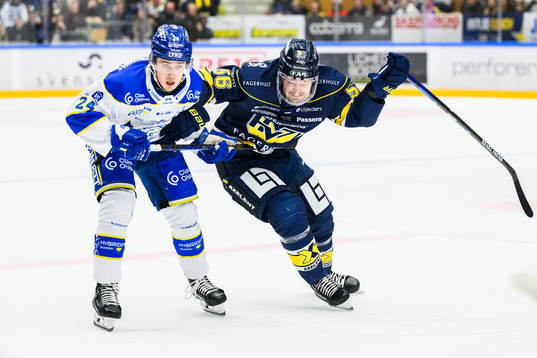 Leksands Arvid Eljas och HV71s Olle Strandell