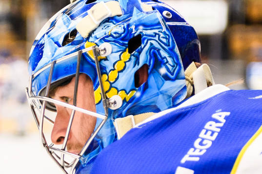 Leksands målvakt Filip Larsson