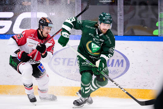 Örebros Philip Holm och Färjestads Linus Johansson
