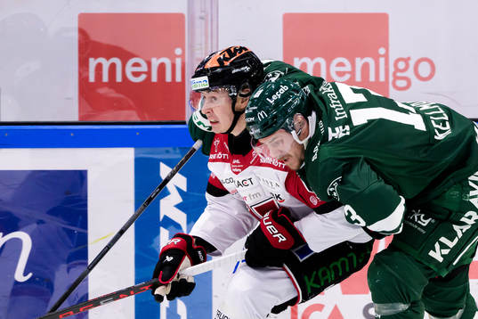 Örebros Robert Leino och Färjestads Joel Kellman