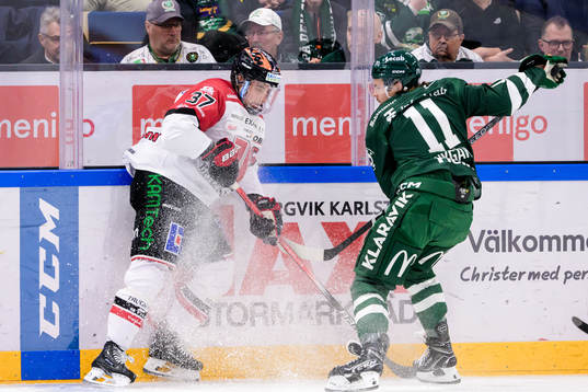 Örebros Glenn Gustafsson och Färjestads Joakim Nygård