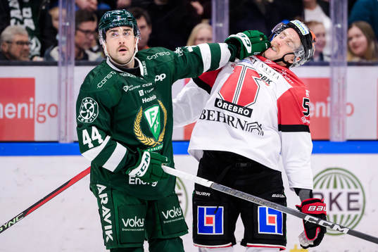 Färjestads Jonathan Andersson och Örebros Robin Norell