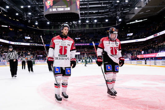Örebros Mathias Bromé och Glenn Gustafsson deppar