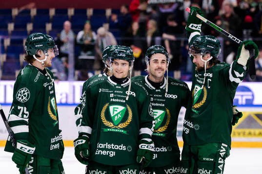 Färjestads Jeremy Salvas Groleau, Joel Nyström, Jonathan