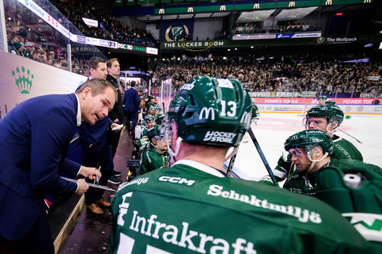 Färjestads tränare Thomas Mitell