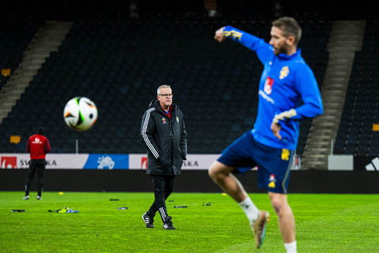 Head coach Janne Andersson of the Swedish national football