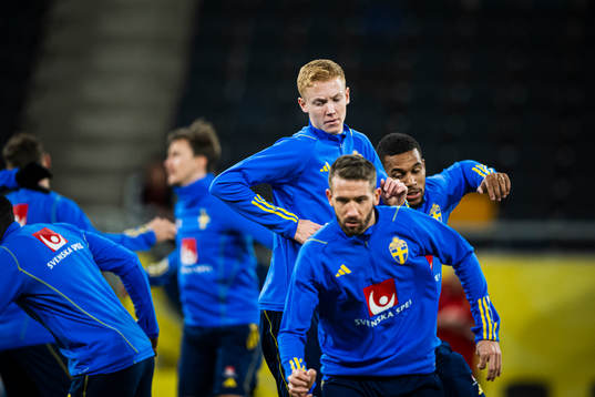 Hugo Larsson of the Swedish national football team