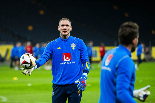 Goalkeeper Robin Olsen of the Swedish national football team