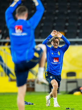 Kristoffer Olsson of the Swedish national football team