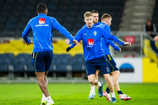 Samuel Gustafson of the Swedish national football team