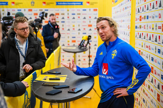Emil Forsberg of the Swedish national football team