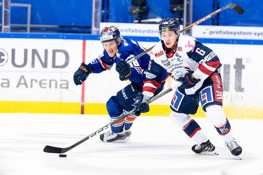 Växjös Marcus Sylvegård och Linköpings Mattias Hävelid