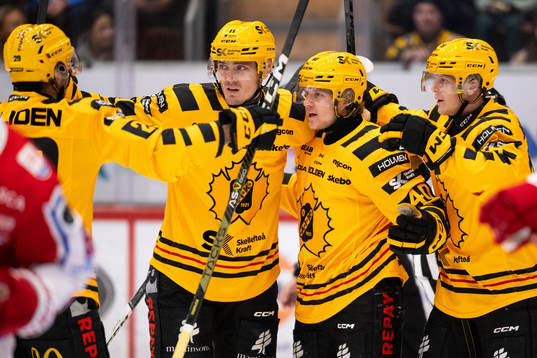 Skellefteås Anton Heikkinen jublar