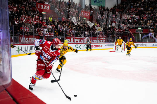 Timrås Robin Hanzl och Skellefteås Arvid Lundberg