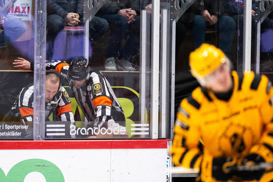 Domare Andreas Harnebring och Domare Kristoffer Folkstrand