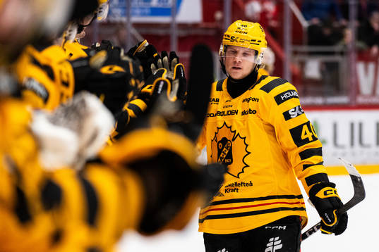 Skellefteås Anton Heikkinen jublar