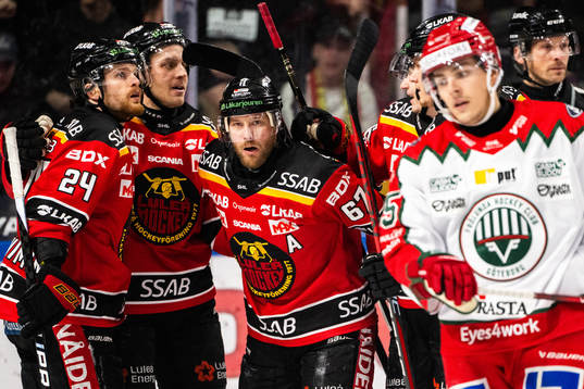Luleås Linus Omark jublar