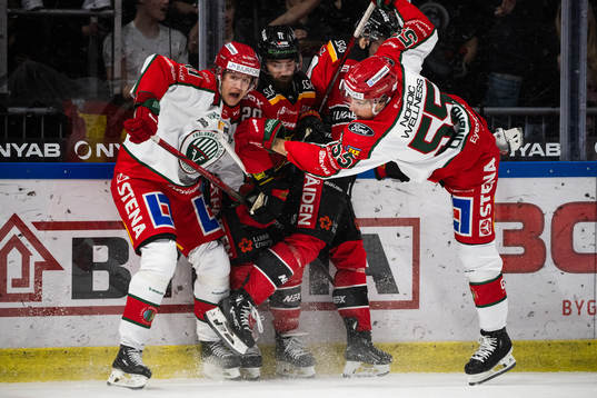 Frölundas Erik Borg och Luleås Jack Connolly