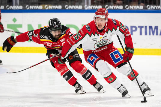 Luleås Frederic Allard och Frölundas Gustav Rydahl