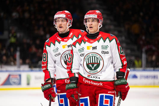 Frölundas Carl Klingberg och Tom Nilsson deppar