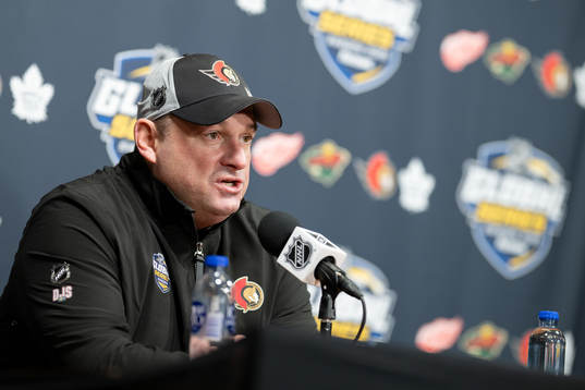 Head coach D.J. Smith of Ottawa Senators