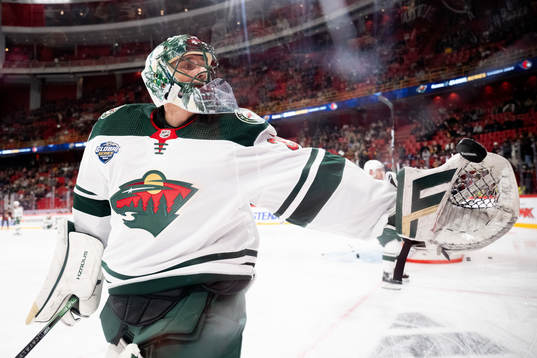 Goaltender Marc-André Fleury of Minnesota Wild