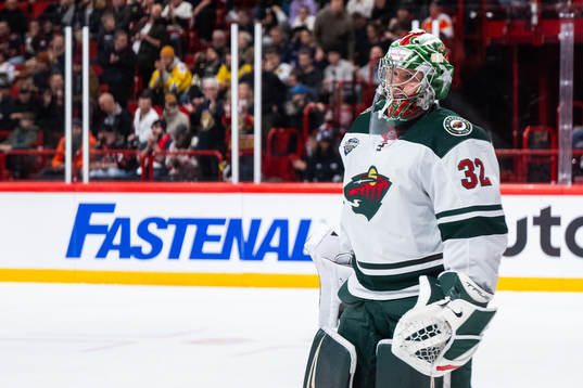 Goaltender Filip Gustavsson of Minnesota Wild
