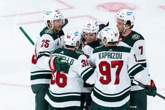 Jonas Brodin of Minnesota Wild, Mats Zuccarello, Marco