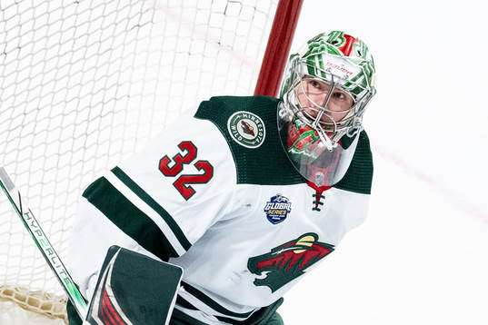 goaltender Filip Gustavsson of Minnesota Wild