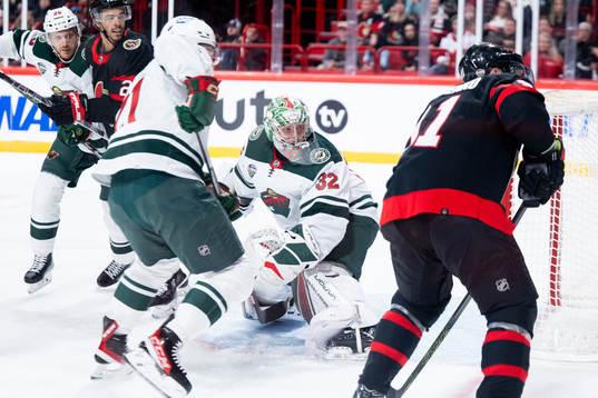 Goaltender Filip Gustavsson of Minnesota Wild