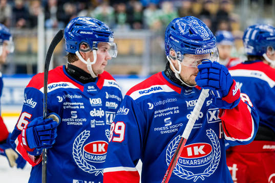 Oskarshamns Lukas Pilö och Patrik Karlkvist deppar