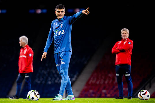 Mohamed Elyounoussi of the Norwegian national football team