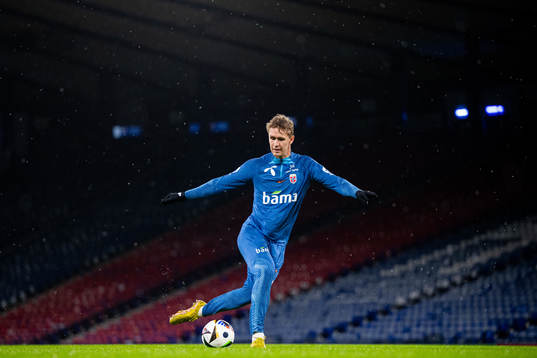 Ola Solbakken of the Norwegian national football team