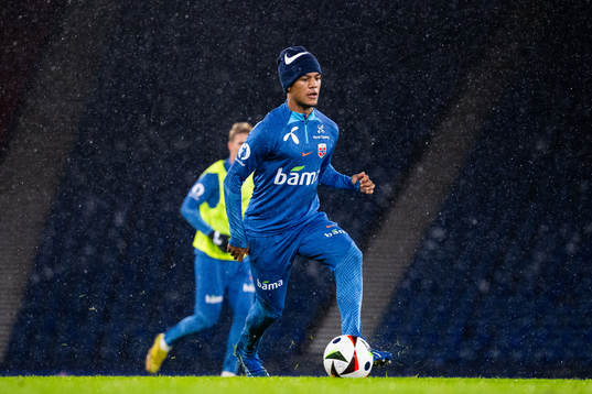 Oscar Bobb of the Norwegian national football team